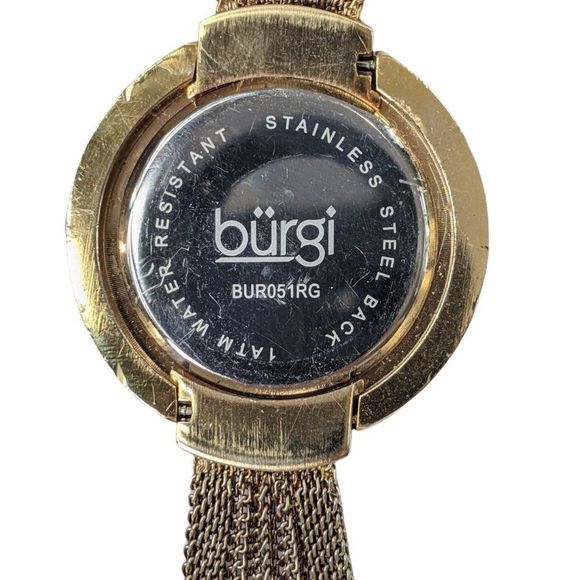 Burgi Crystal Mesh Watch - Picture 4 of 6